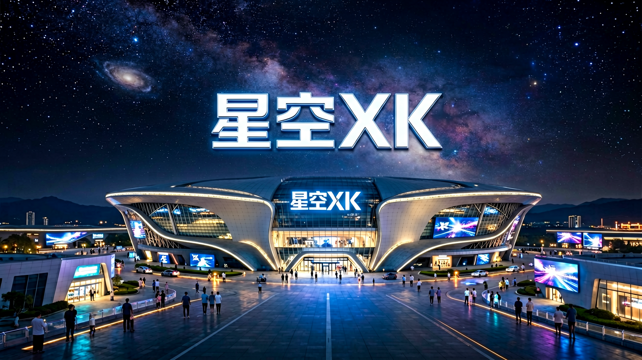 星空XK集团综合娱乐平台品牌主视觉，展现宏大场馆氛围